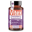 Intimate Rose Vitex Chasteberry Supplement for Women, 1000 mg - Chaste Tree Berry for Hormone Balance, Fertility & PMS Support, Regulate Cycles - 60 Capsules