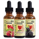 ChildLife Essentials Baby Vitamin D3 Drops - for Infants, Children, & Toddlers, Vitamin D Drops, 500 IU per Serving, Immune & Bone Health Support, Natural Berry Flavor - 1 Fl Oz (Pack of 3)
