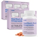 Curist Omeprazole 20mg Tablets Bulk Pack - 84Count Delayed-Release Tablets - Acid Reflux Medicine for Heartburn Relief (2 Pack of 42 Tablets - 84 Total)