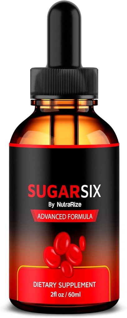 NutraRize SugarSix Drops, Official Sugar Six Liquid Formula, All Natural Support for Stabilable and Healthy Levels, Premium Dropper to Maintain Good Circulation, Sugar Six Review (30 Servings)
