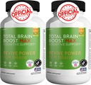 Total Brain Boost - Supplément de soutien au cerveau Améliorer la mémoire et la focalisation Brain Fog & Boost Fonction cognitive 120 Capsules naturelles
