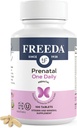 Vitamina Prenatal FREEDA - Prenatais Kosher - Vitaminas prenatales con ferro, ácido fólico prenatal, colina, vitamina D - Un apoio multivitamínico diario para mulleres embarazadas e lactantes (100)
