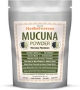 Herbsforever Mucuna Pruriens Seed Powder 2X Potency Extract (2:1) | Purple & Yellow Seeds Blend, Velvet Bean, Non-GMO, Vegan, 230g | Unterstützt Energie, Vitalität und Wellness