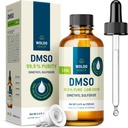 WoldoHealth DMSO 99.9% Pharmaceutical Grade - FT-IR Verified Dimethyl Sulfoxide, Low Odor Solvent in Glas Bottle with Precision dropper (3.38 oz)