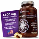 OmniBiotics Organic Evening Primrose Oil for Women – Clinical Strength 1500mg per Capsule, 10% GLA, Cold-Pressed, Non-GMO, Hormone Balance for Women – 120 Vegan Softgel Capsules