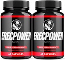 LIVORKA Erecpower Multivitaminski moški zmogljivosti Kapsule za zdravje moških, Napredna formula - 120 Kapsule (2 mesec dobave) - Pakiranje po 2