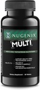 Nugenix multivitamin férfiaknak, multivitamin és tesztoszteron támogatás - 19 Vitaminok és ásványi anyagok, Támogatja a szabad tesztoszteron, Balance Cortisol, Prototes Nutric Oxide Production, Blood Flow - 60 tabletta