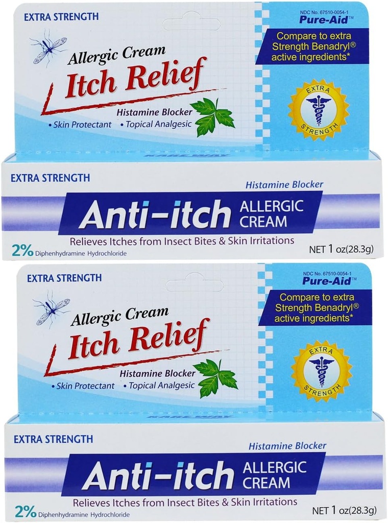 Alerginis kremas nuo Itch - 1oz (2 rinkinys)