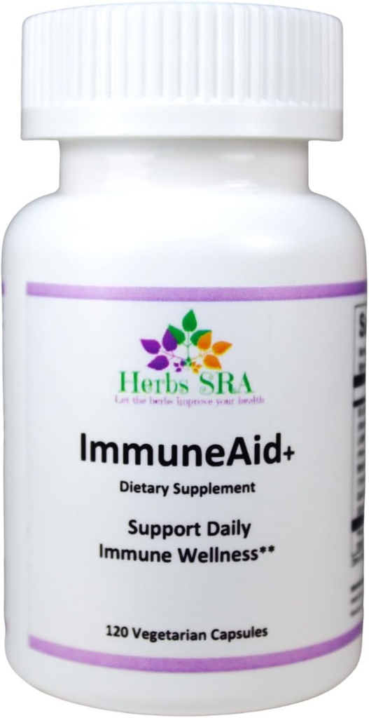 ImmuneAid+ - Suplemento de Apoyo Inmuno con L-Metionina &amp; Betaine Anhydrous, 120 Veg Caps, Made in USA