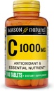 MASON NATURAL Vitamina C 1,000 mg, 100 Day Supply, soporta un sistema inmunitario saudable, antioxidante e nutrientes esenciais, 1 Pack