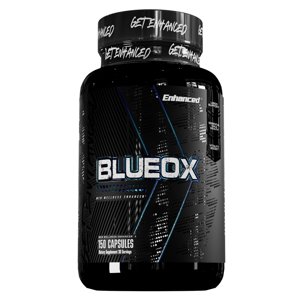 Enhanced Labs - Blue Ox Testosterone Booster- Natural Testosterone Supplement for Increased Strength & Testosterone for Men (150 Capsules)