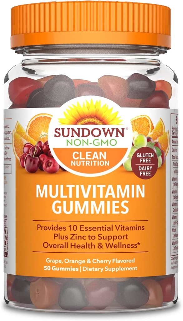 Gummies multi-vitaminas, 50 contagem (Pacote de 3)