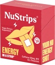 NuStripsTM Fast-Dissolving Energy Strips with 50mg Caffeine, L-Theanine & Vitamin B12 - Instant Energy & Focus without Jitters or Crash - Works Faster Than coffee — Soothing Cinnamon (30 Pack)