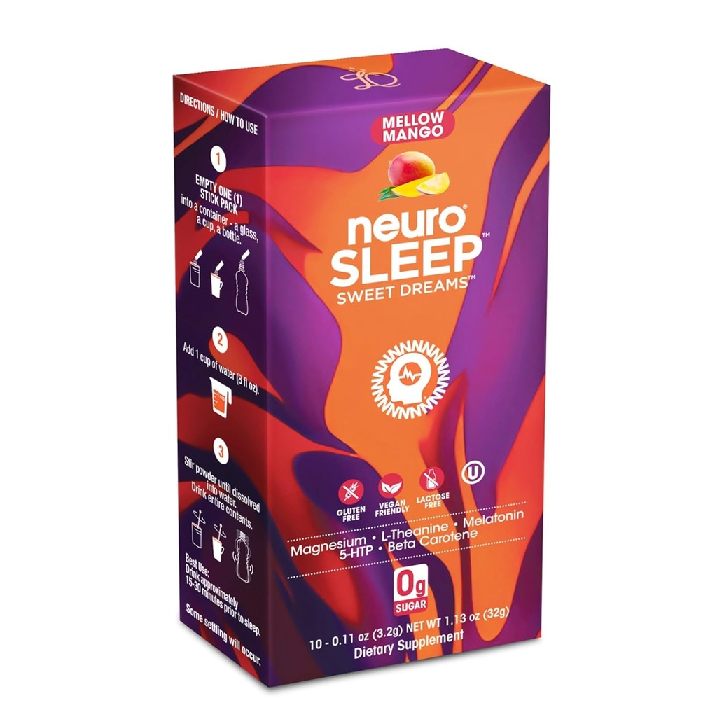 Neuro Sleep Mellow Mango, Pulberpulk (10 kotti)