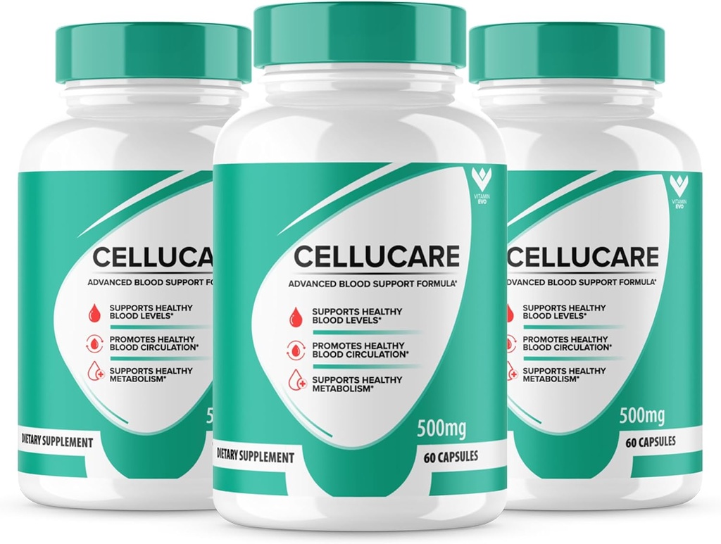 (3 paket) Cellucare Advanced Blood Support Formula dodatek - Cellucare Blood Kapsules - Največja moč, Cellucare All Natural Treatment, Cellu Care Pills Blood Support Reviews (180 Caps)