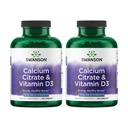 Swanson Calcium Citrate & Vitamin D3 250 Tabs (2 Pack)