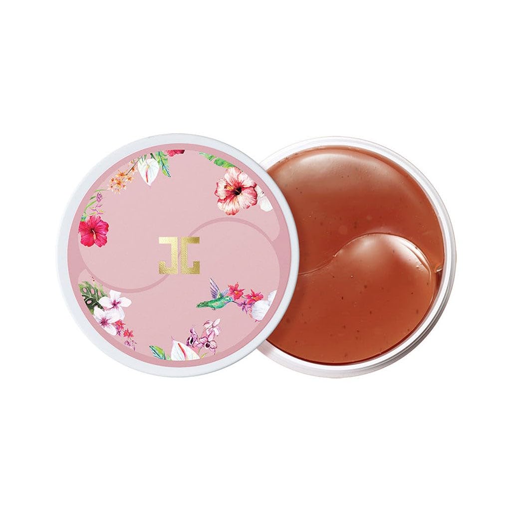 JAYUN Roselle Tea Eye Gel Patch (60 Patches) - Hibiscus Infused Radiant- Looking & Hydrating Treatment