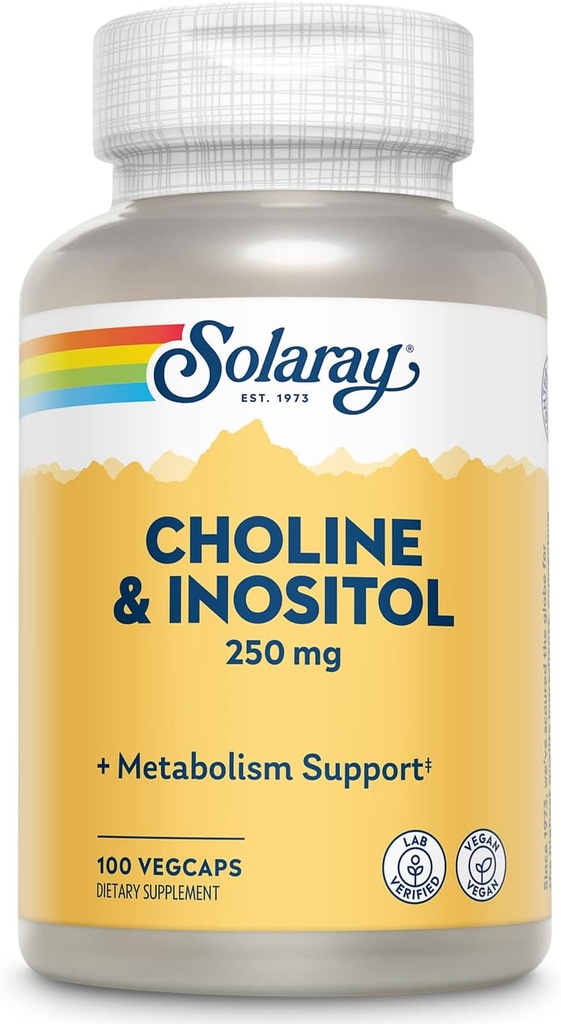 SOLARAY Cholin & Inositol 250 mg iž