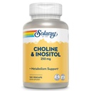 SOLARAY Choline & Inositol 250 mg | Two-Nutrient Combo for Healthy Fat Metabolism, Brain Function Support | 100 VegCaps