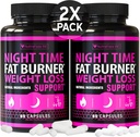 (2 Pack) Нощ Отслабване Хапчета за жени - Advanced Отслабване Допълнение - Fat Burners за жени - хапчета за отслабване, които работят бързо - корема мазнини Burner - Appetite Suppressant - Made in САЩ