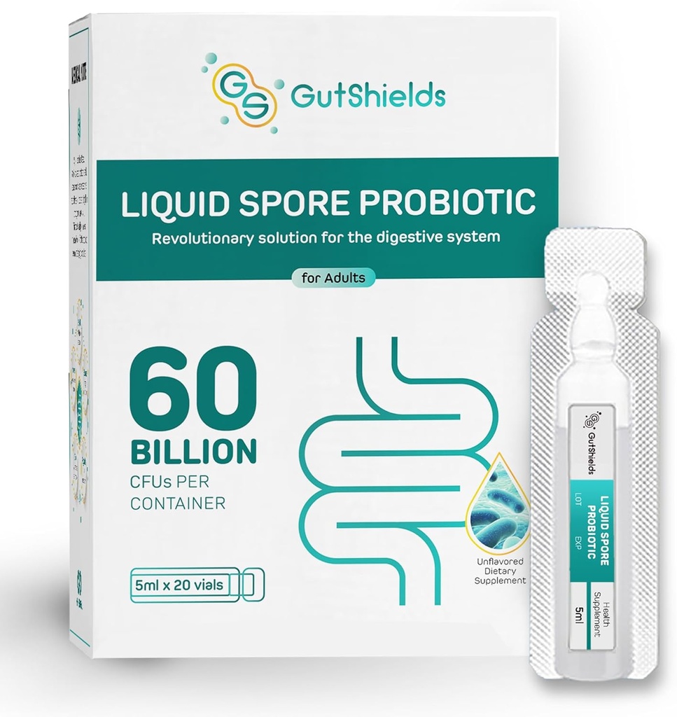 Liquid Spore Probiotic за възрастни, жени и мъже . . . Поддръжка IBS, газ, подуване и диария . .