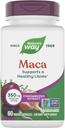 Natura's Way Maca Standardized Extract, Sprijină un libido sănătos*, Standardizat la 0,6% Glucosinolates, Proiect non-GMO verificat, 60 capsule Vegan (Packaging May Vary)