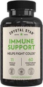 Star Cristall Imune Implementació suplementari (60 Capsules) - Hebal IImune Booster per a una defensa multiactiva - Echiceacea, Goldenseal, Yarrow i Elecampane - No-GO
