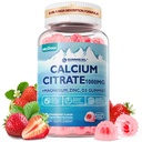 Calcium Citrate Vitamin D3 1000IU Gummies for Women & Men, Sugar Free Bone Health Complex with Calcium, Magnesium, Zinc Potassium & B6, High Absorption, Teeth, Leg Cramp & Nerve Health, Vegan, 60Cts