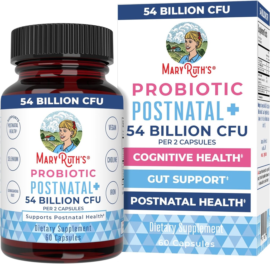 MaryRuth Organics Programs Posnidal for Breastfeed Women, 124; Nursing Probiotic Capsules with Vitamin 124; Minegrant & Antioksidants; 54 Milyar CFU 124; Nor-GMO 124; Vegan 12430