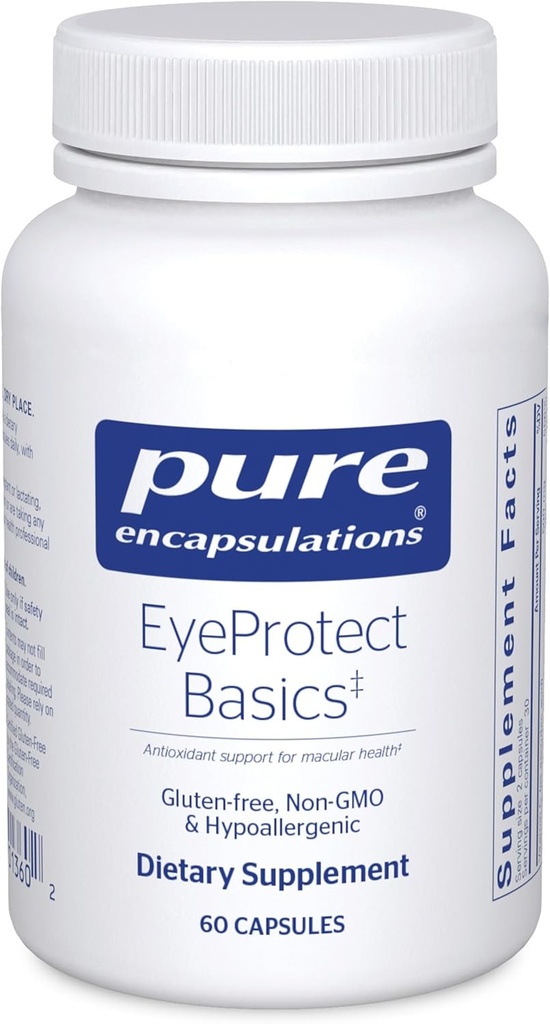Pure Encapsulations EyeProtection Basics 124; Key Antioxidant Support for Eye Health