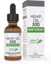 绝对营养Hemp油 300mg - 100%有机Hemp滴液 - Omega脂肪酸富集 3 6 9 - 在美国生长和制造 - 与MCT油