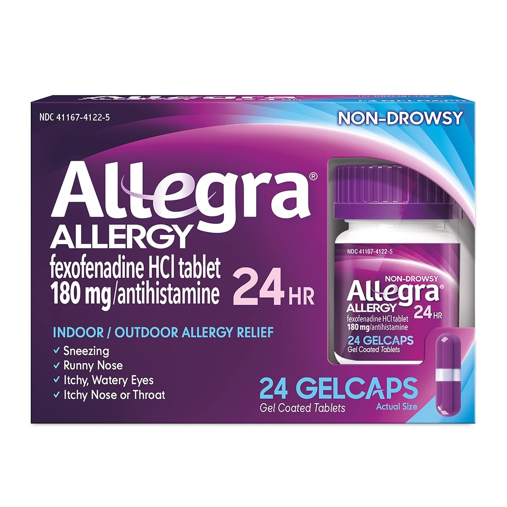 Allegra 24hr Gelcaps Größe 24ct Allegra 24hr Gelcaps 24ct