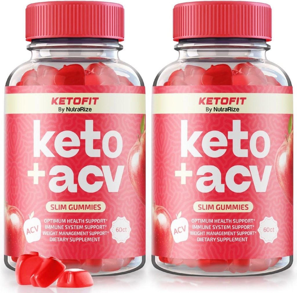 Paket von 2 Ketofit Erweiterte Formel für Gewichtsverlust - Premium Keto ACV Formel, natürliche Mischung von Keto + ACV In eine Gummy, Original Keto Fit Gomitas für jeden Tag Wellness (120 Gummi)