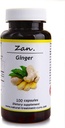 Hekma Center Pure Ginger Root - Zingiber Officinalis - 100 cápsulas reduce Nausea - Vegan