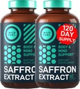 WILD FUEL Pure Saffron Extract Antioksydants Supplement - Eye Health, Energy and Mood Support Happy Saffron - 0,3% Safranal 88,5 mg Supplements -120 Day Gluten- Free, Non-GMO Vegan Saffron kapsułki