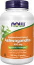 NOW Foods Supplements, Ashwagandha (Withania somnifera) 450 mg (Standard Extract), 180 Veg Capsules