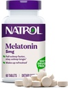Natrol Melatonin 5 mg, prehranska dopolnila za počitek, dodatki za spanje za odrasle, 60 Melatonin tablete, 60 dnevna ponudba