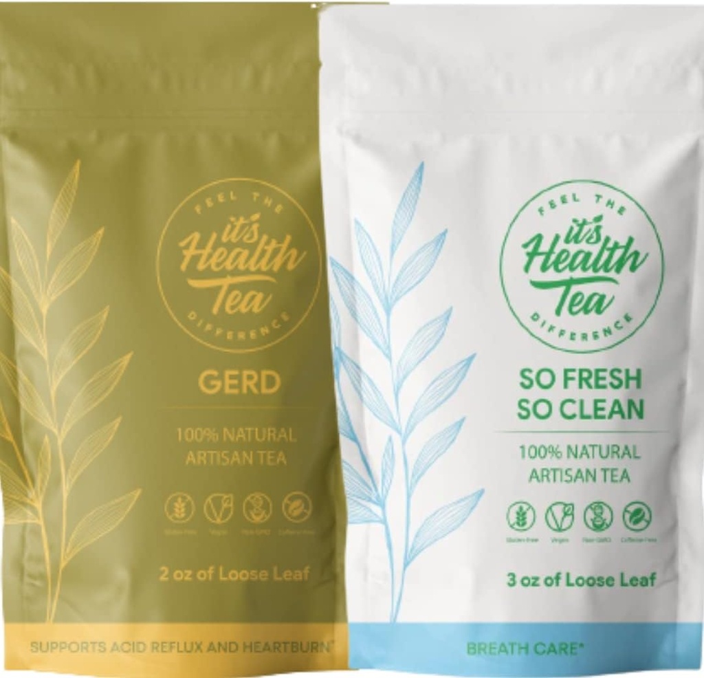 Digestivo + cura del respiro Bundle: Tea per GERD/Acid Reflux/Heartburn Aid con la cura del respiro da dentro