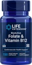 Life Extension BioActive Folate & Vitamin B12, 150 Vegetarian Capsules - Non GMO, Gluten Free Supplement