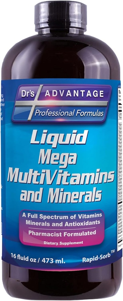 Drs Advantage - Liquid Mega MultiVitamini in minerali 32oz [Zdravje in lepota]