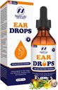 Acar Natural Ear Drops for Ear Infeksi - Herbal Eardrops for Dewasa, Children & Pets - Soothes Discomfort, Ear Aches, Itchy Ears, Perenang Ear, & Loosens Wax - Anak-anak Safe Eil dibuat di Amerika Serikat