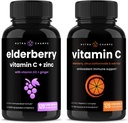 NutraChamps Elderberry ja C-vitamiini kapselit Bundle