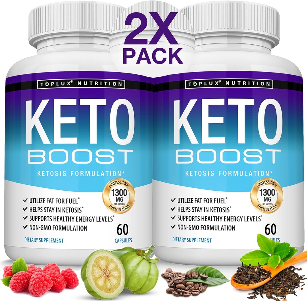 Keto Boost Diet Pillen Ketosis Supplement - Natuurlijke Exogene Keto Formule Ondersteuning Energie & Focus, geavanceerde Ketonen voor Ketogene Diet, voor Mannen Vrouwen