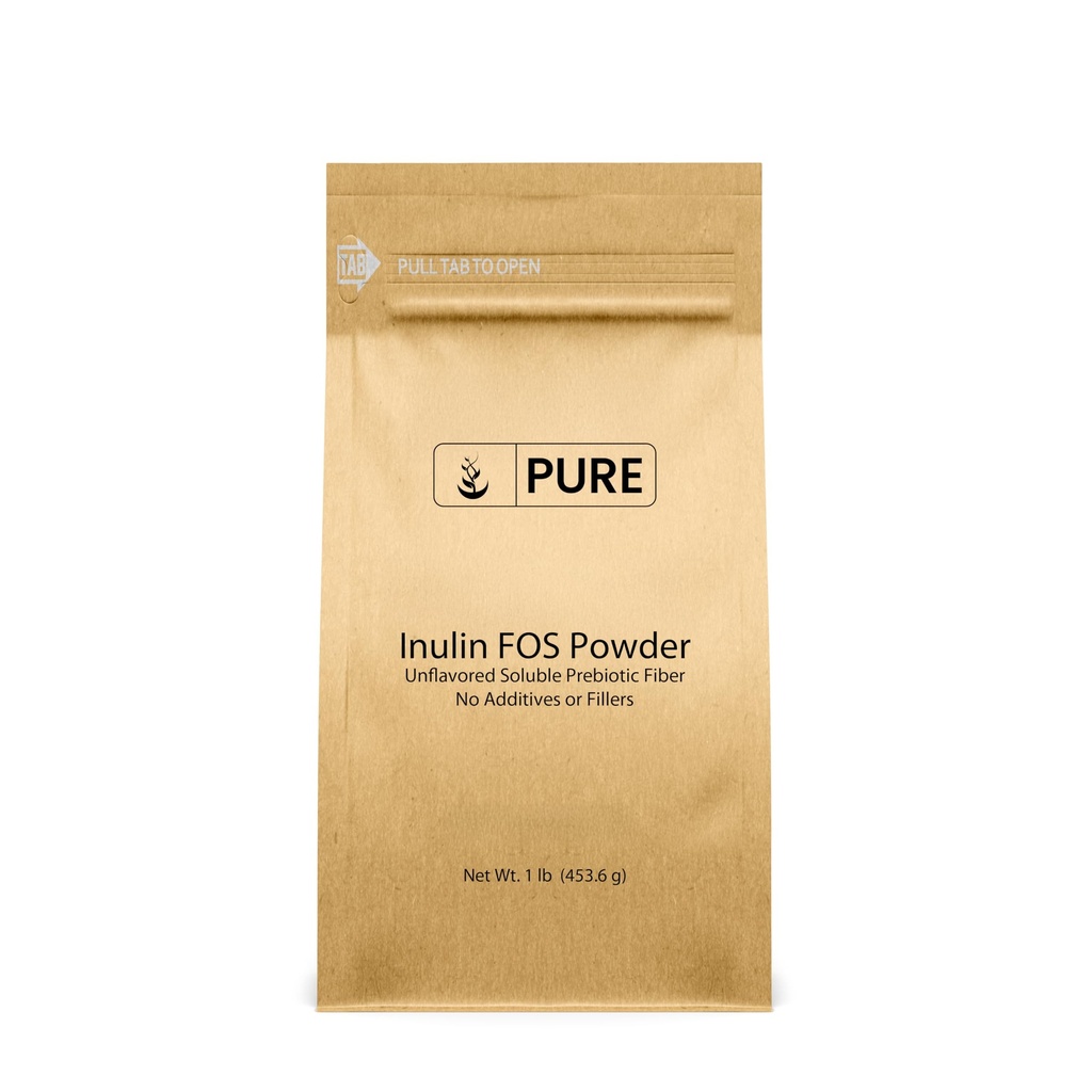 Pure Original Ingredients Inulin FOS Powder (1 lb) Always Pure, No Fillers Or Additives, Lab Verified