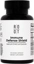 Root Wellness Imunitní Supplement s vitaminem D C K2, Quercetin a stopové minerály z Great Salt Lake, Digestive Enzymes NAD dodatek pro dospělé, 60 Kapsle
