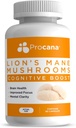 Liones Mane Mshu habitació Capsules (Extra força 1.500mg/pices) per a la salut intel·lectual, la curiositat Mental, la memòria i el focus. 45.000mg per a l'Ampolla 90ct