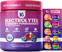 Keppi Electrolytes Powder – Blueberry Pomegranate Flavor 50 Servings – No Sugar Hydration supplement with Potassium, Magnesium, Sodium – Keto, Vegan, Fasting-Friendly, Zero Calorie Electrolyte Drink