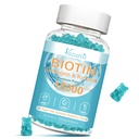 Biotin with Collagen Gummies, Hair Skin and Nails Vitamins Gummies for Hair Growth, Glowing Skin & Strong Nails - Blueberry Flavor, Sugar Free, 60 Count