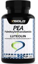 Palmitoyl etanolamid 630 m + Luteolin Standartlaşdırılmış 98- Micronized Pea 99% Yüksək əvvəlli və Bio nümayiş olunur - Amerika Birləşmiş və Qadınlar üçün - 120 Veggie Capsules