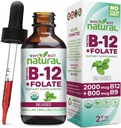 Miért nem természetes B12-vitamin Folyékony Plusz folsav - Organic Sublingual Extra Strength Vegan cseppek - Metil kiegészítés folinnal